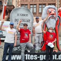 Aktionsteam "11. Gebot" in Frankfurt