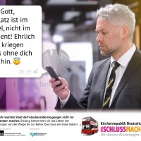 Untersagte Werbung zur Buskampagne (Motiv 2)