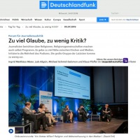 Deutschlandfunk: Religion und Weltanschauung in den Medien