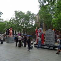 Sculpture park for the "Heretic's Day 2019" in Dortmund