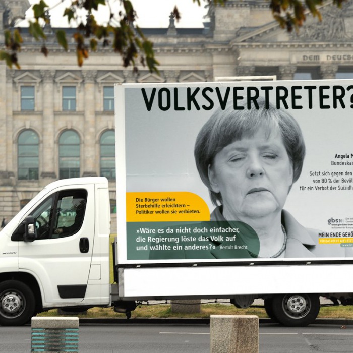 gbs-Kampagne zur Sterbehilfe (Foto: Evelin Frerk) gbs-Kampagne zur Sterbehilfe (Foto: Evelin Frerk)